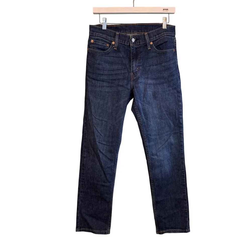 Levi's 511 Mens Denim Casual Workwear Dark Wash Straight Jeans‎ Blue Size 30X30